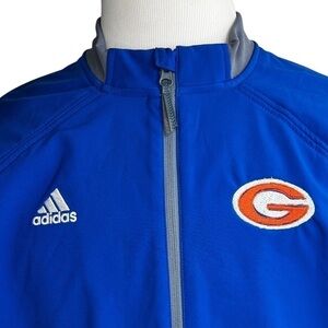 Adidas Men’s University of Georgia Collegiate Dugout Warm Blue Jacket